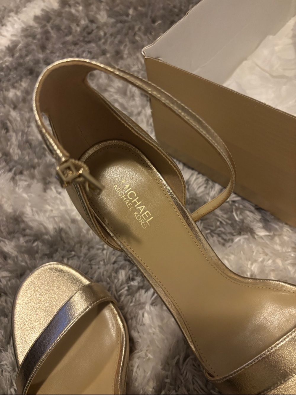 Michael Kors Margot Metallic Platform Sandal - Picture 8 of 8